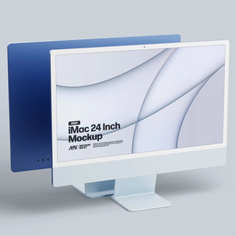 2021 iMac 24 Inch Mockup 3