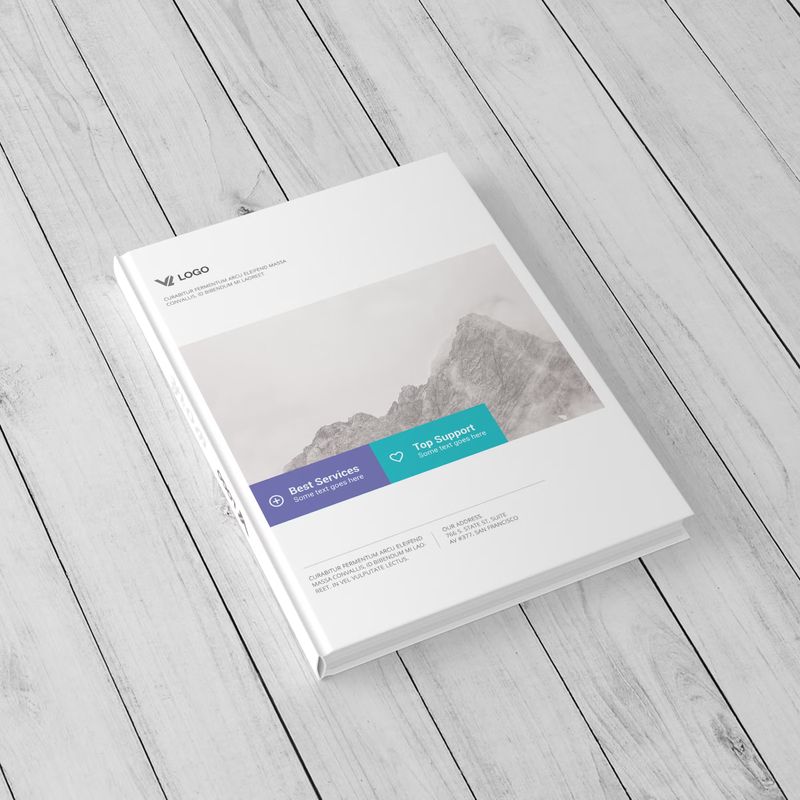 Portrait Hardcover Book Mockup 2