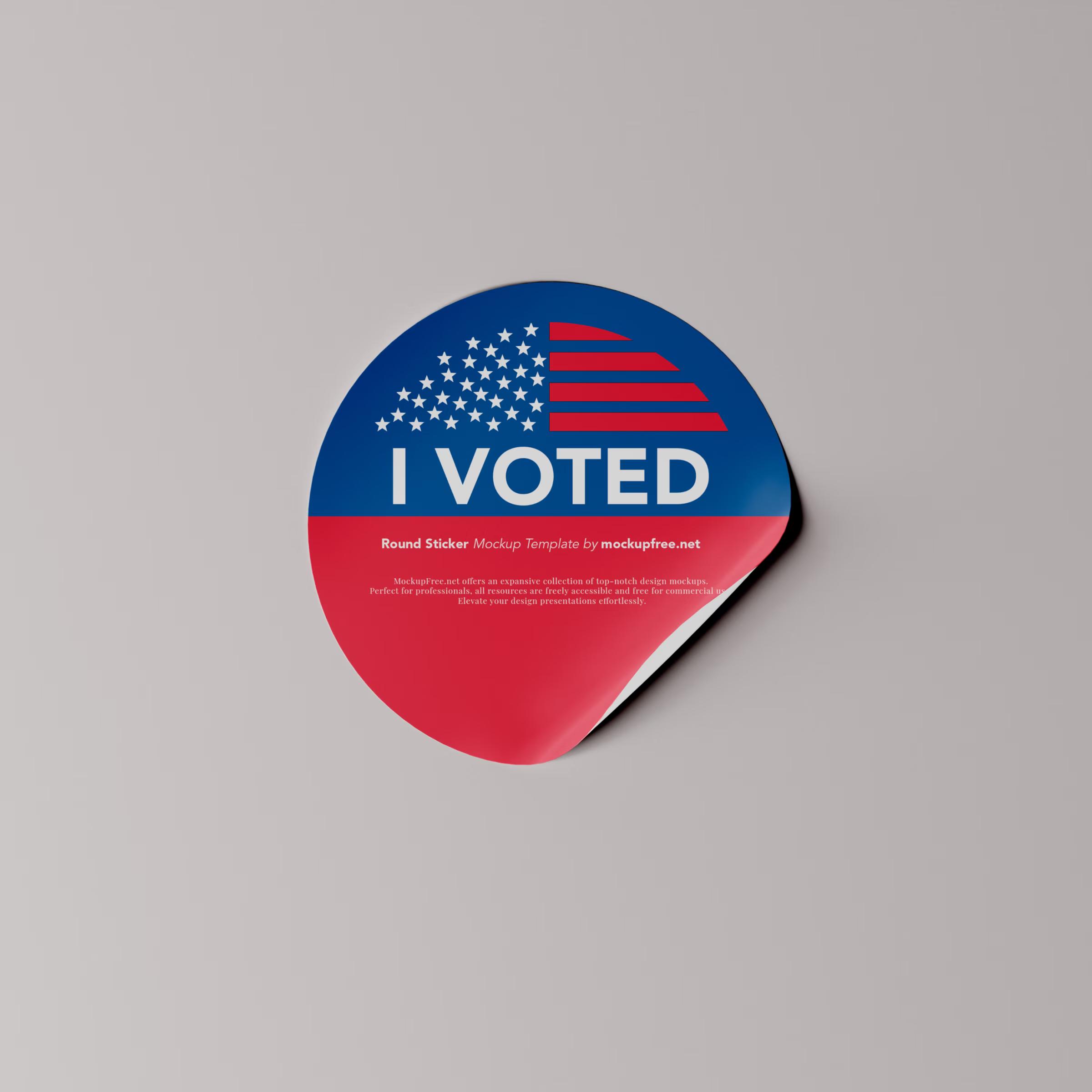 Round Stickers Mockups