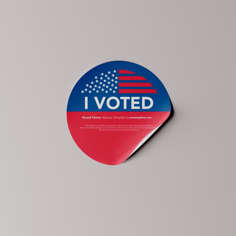 Round Stickers Mockups
