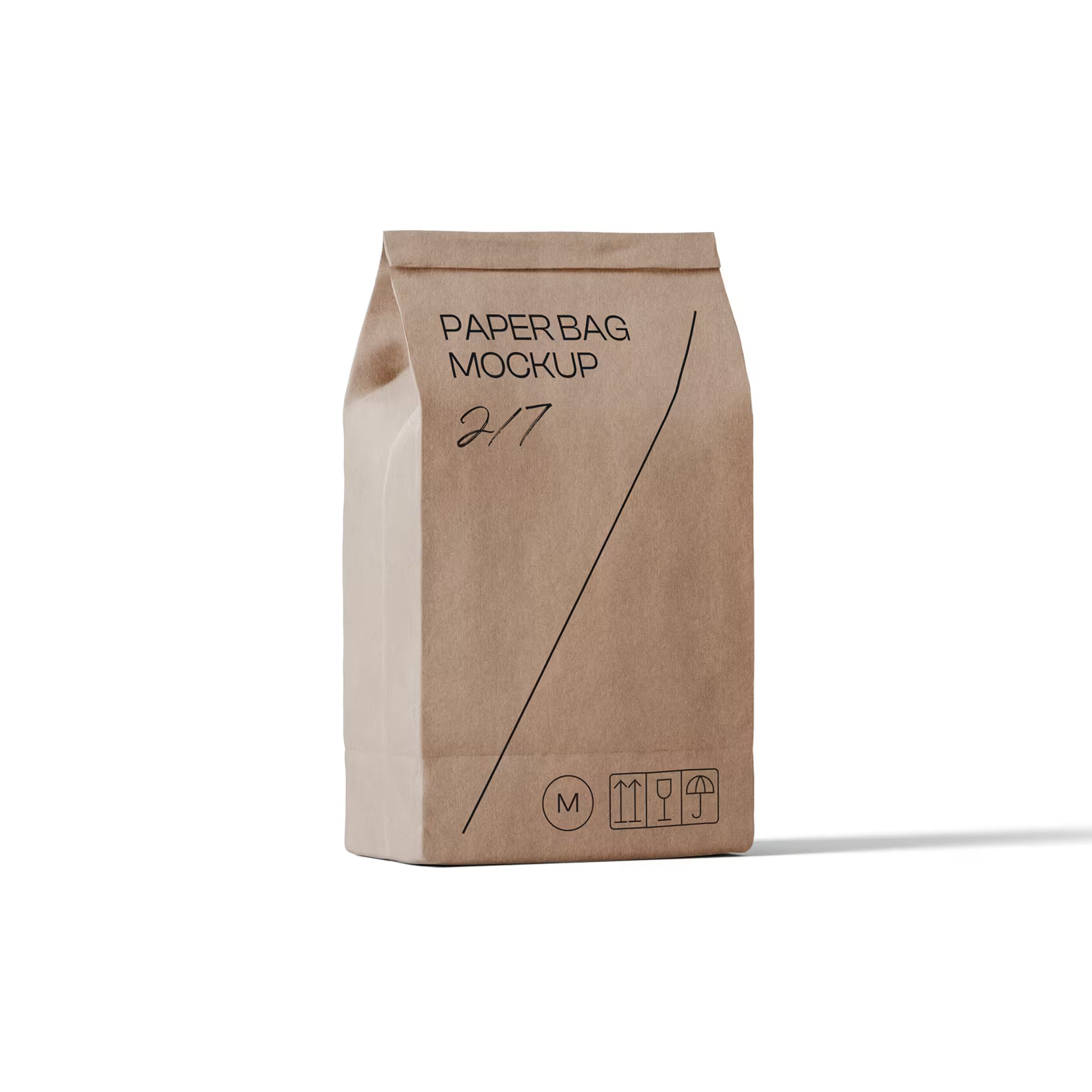 Free Paper Bag Mockup V28 Front View