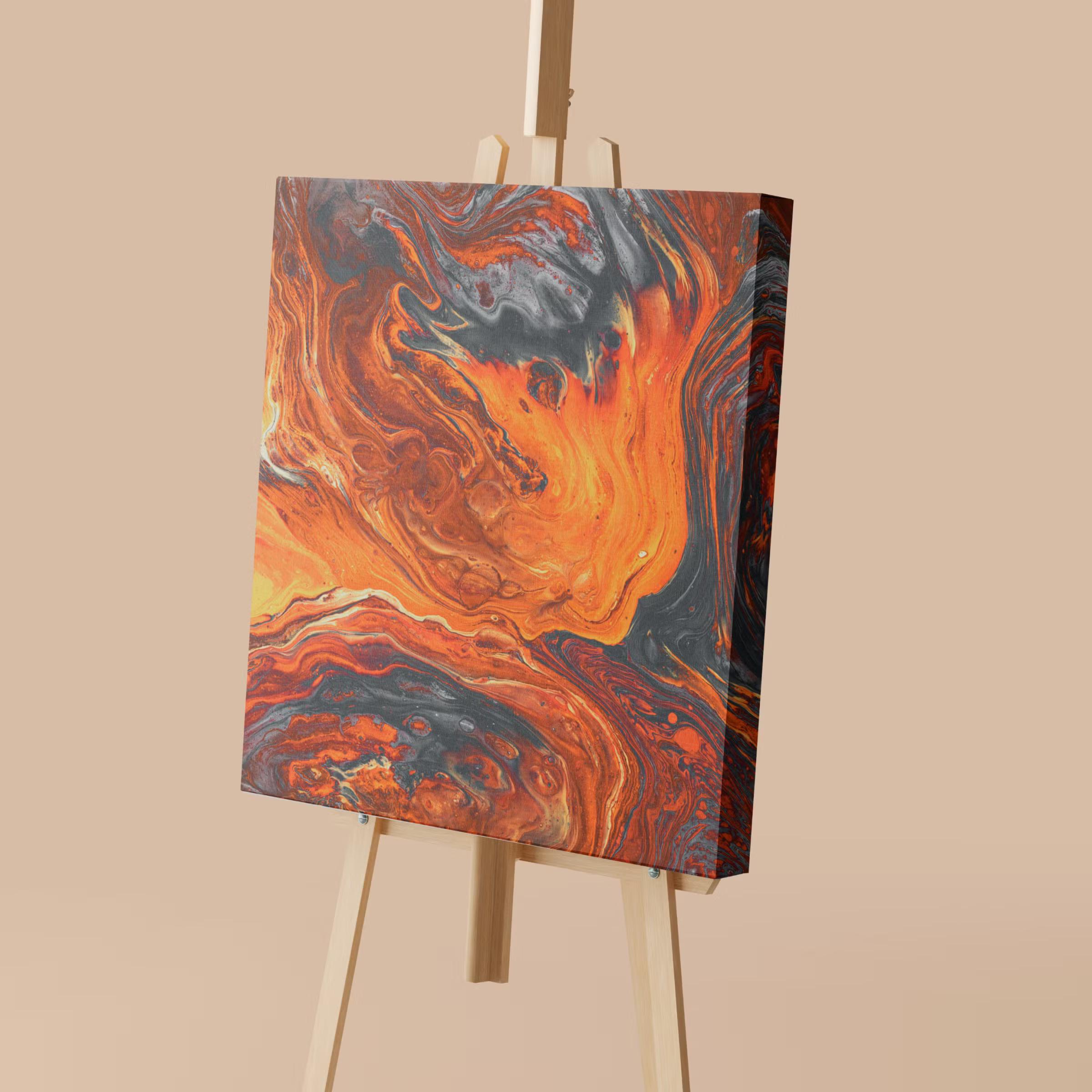 Easel and Canvas Mockup 3