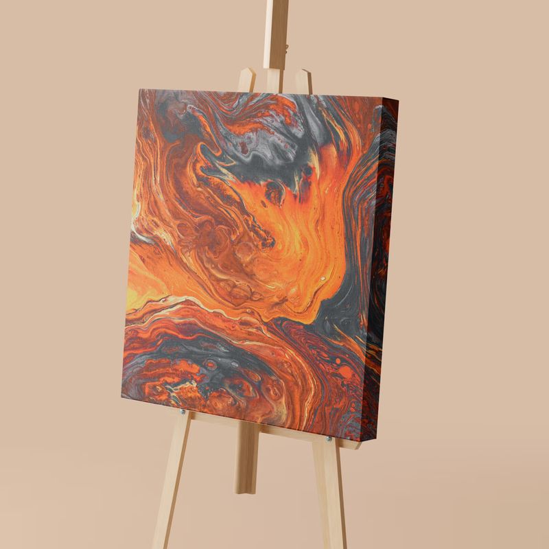 Easel and Canvas Mockup 3