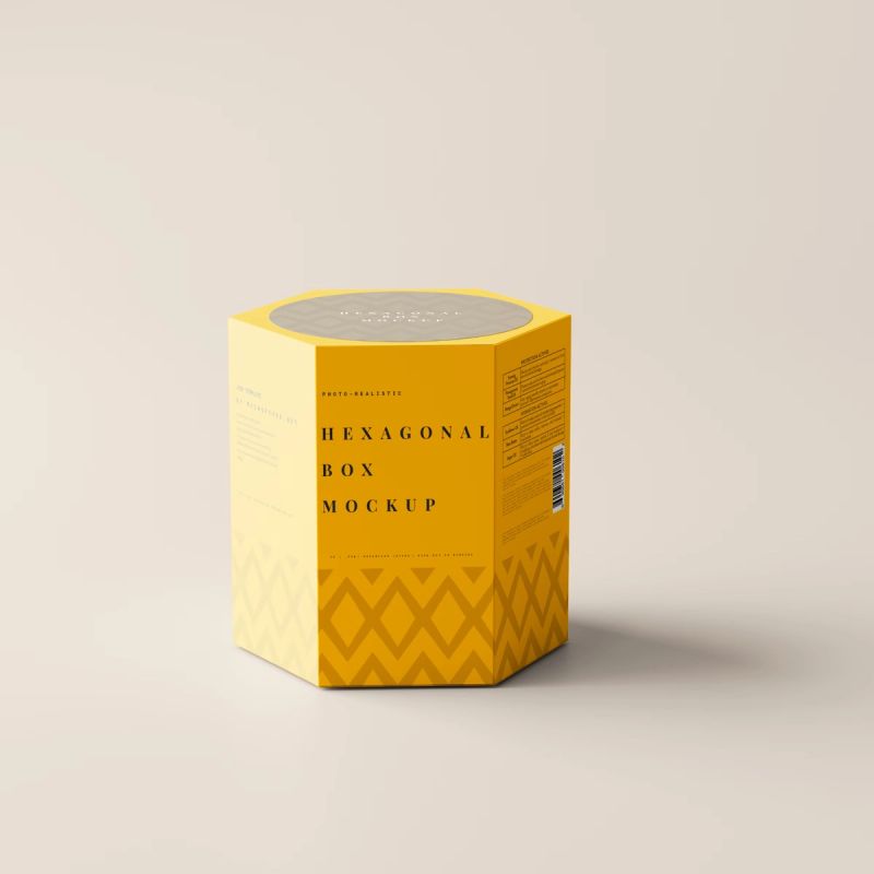 Hexagonal Box Mockup