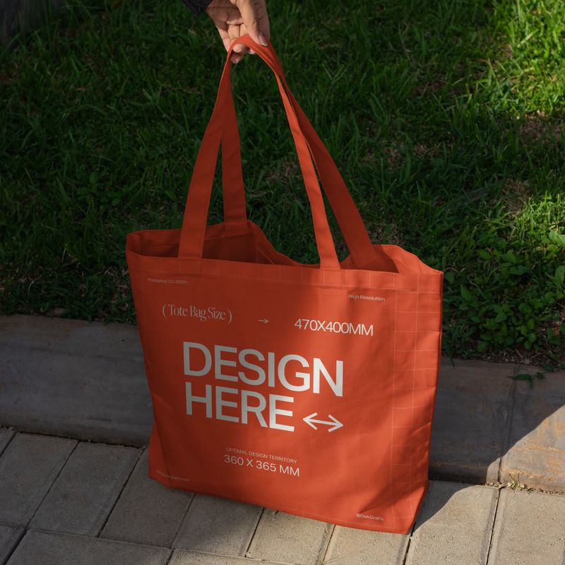 1 Realistic Tote Bag Mockups