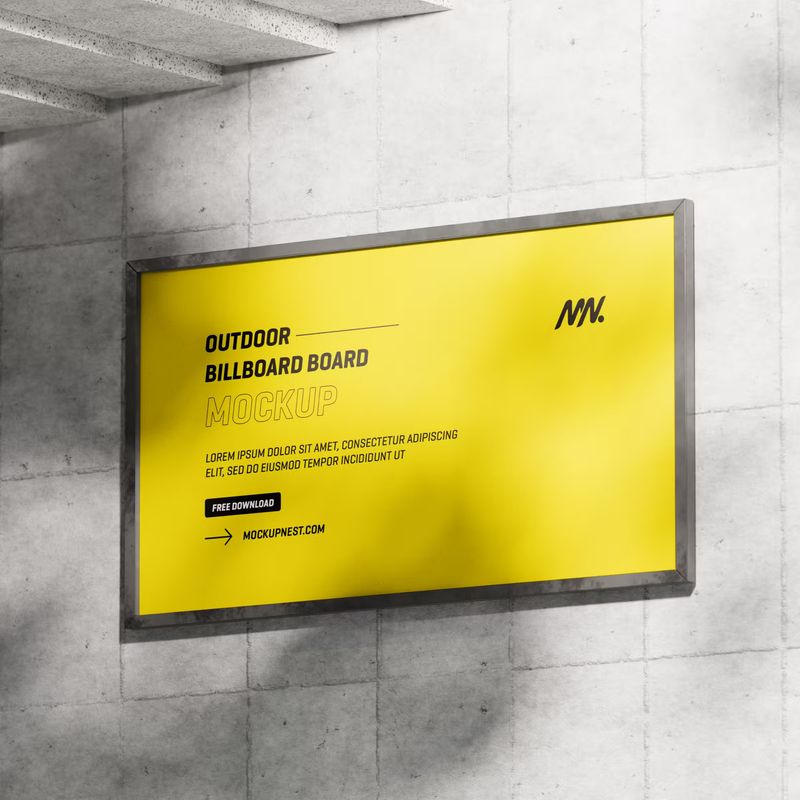 Outdoor Billboard Mockup 3