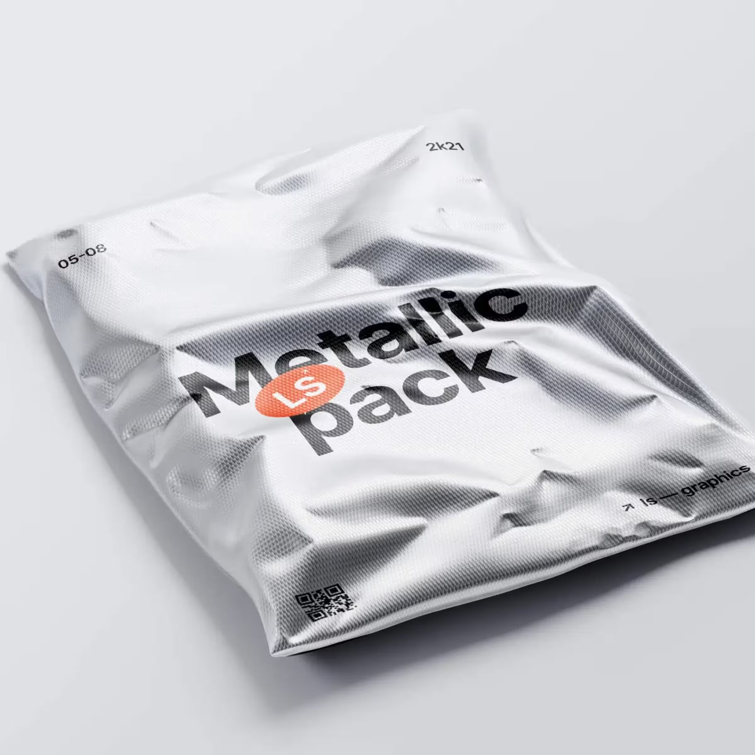 Free Metallic Package Mockup