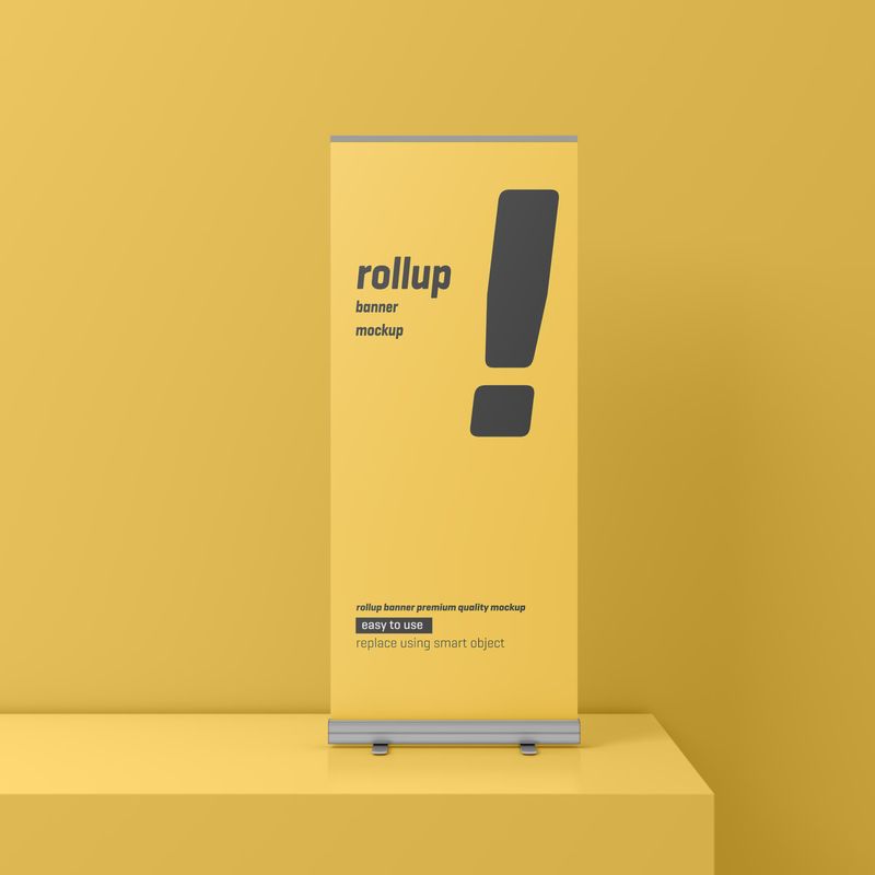 Roll Up Banner Mockup 3