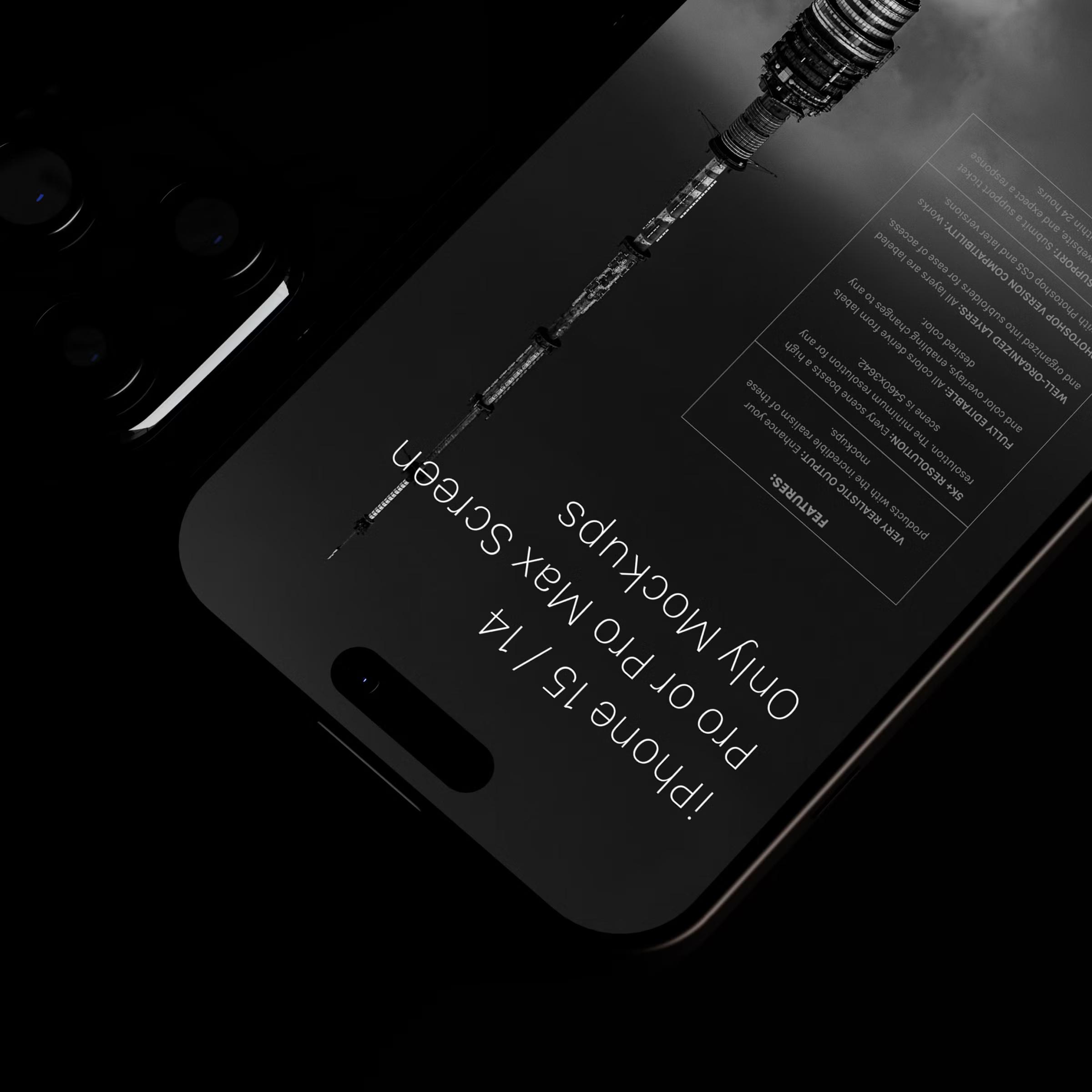 iPhone 15 / 14 Screen Only Mockups 7