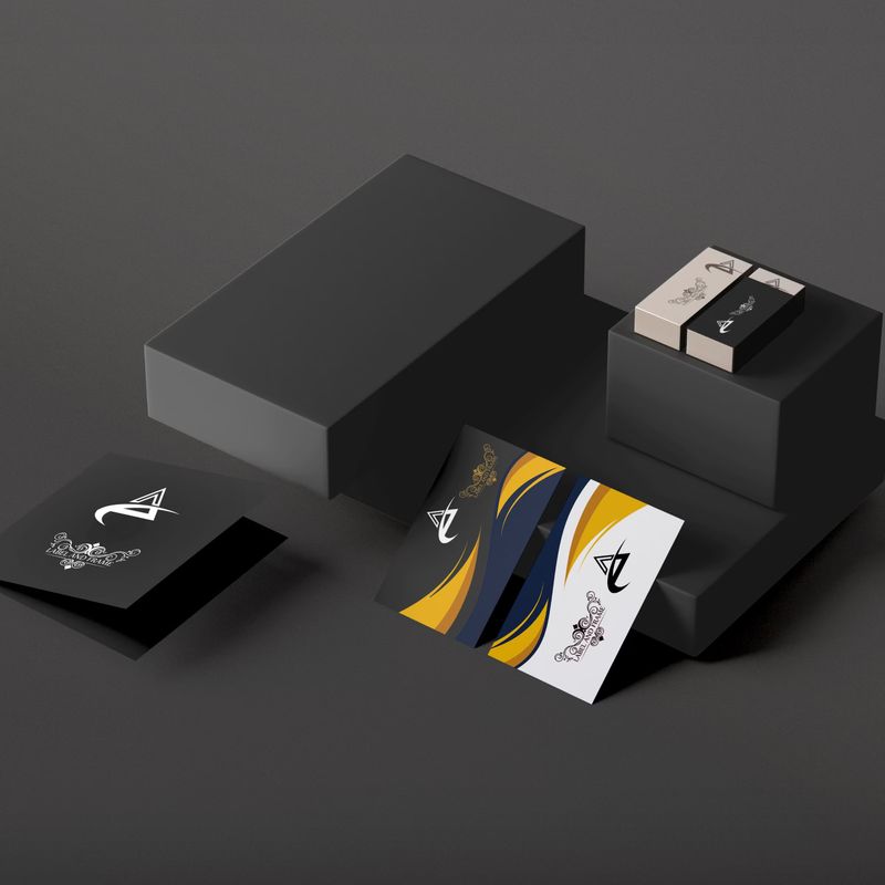 Dark Color Stationery Branding Identity Mockups 4