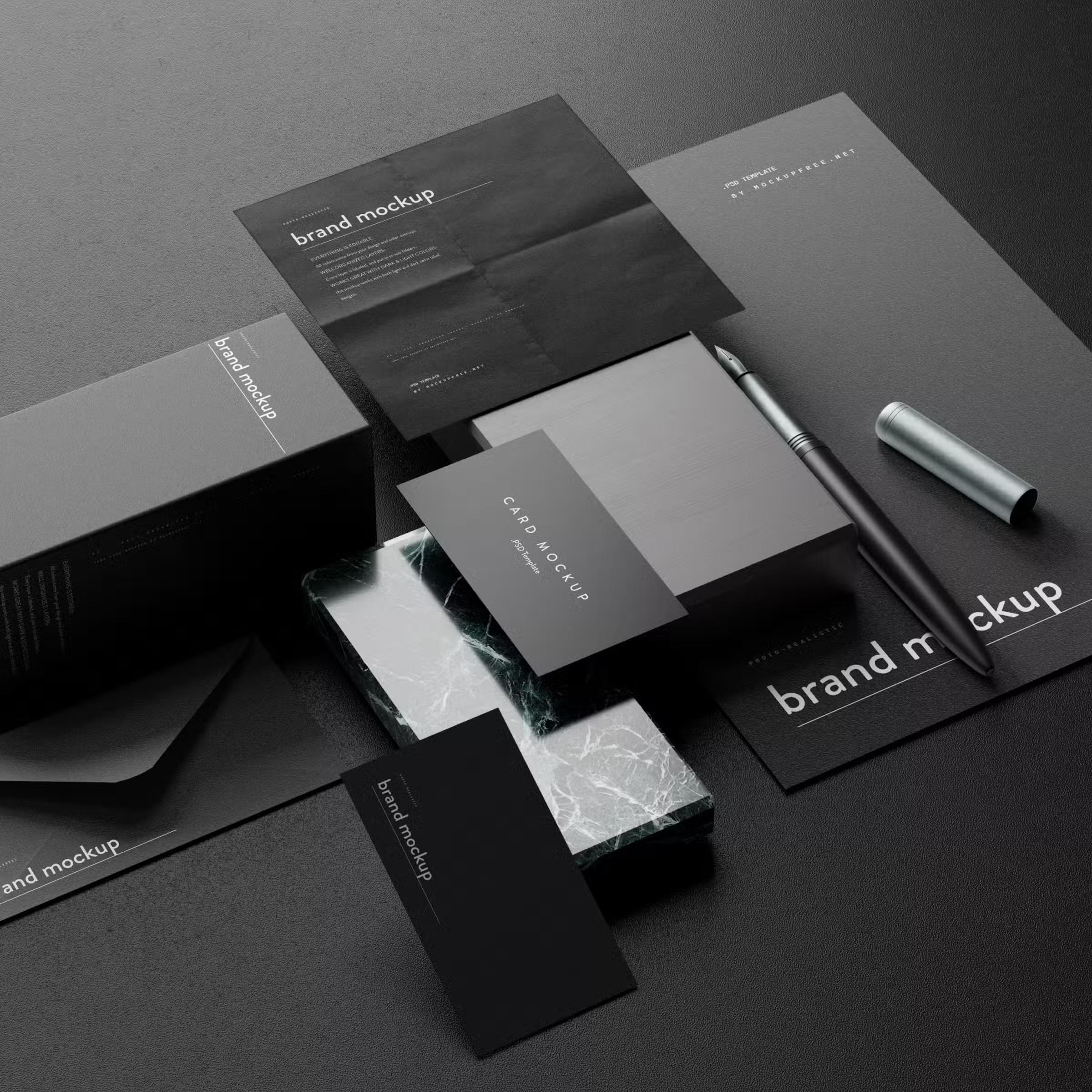 Dark Branding Mockup 3
