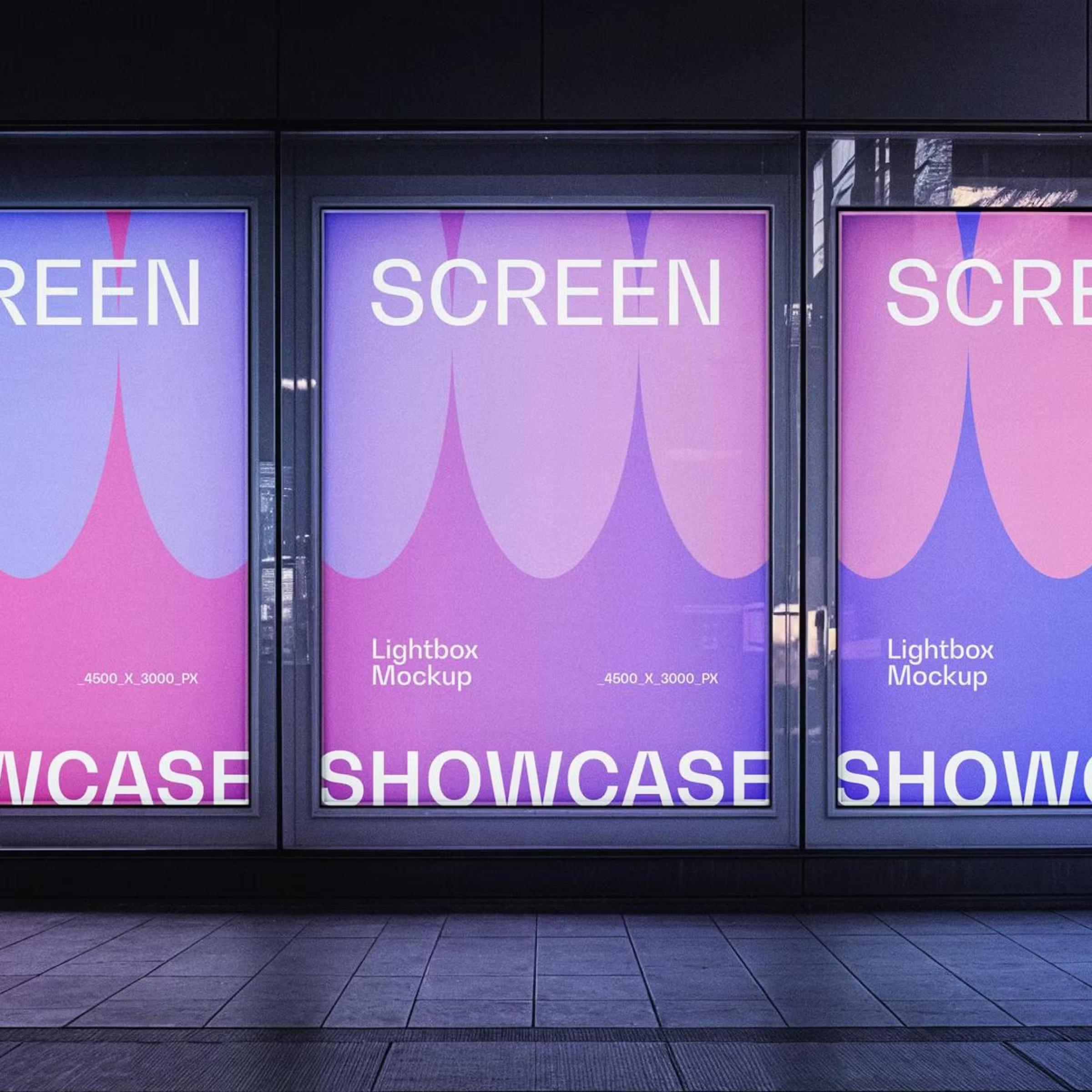 Lightbox Screens Mockup
