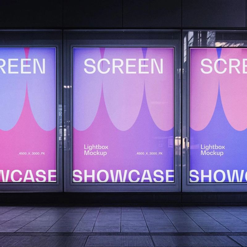 Lightbox Screens Mockup