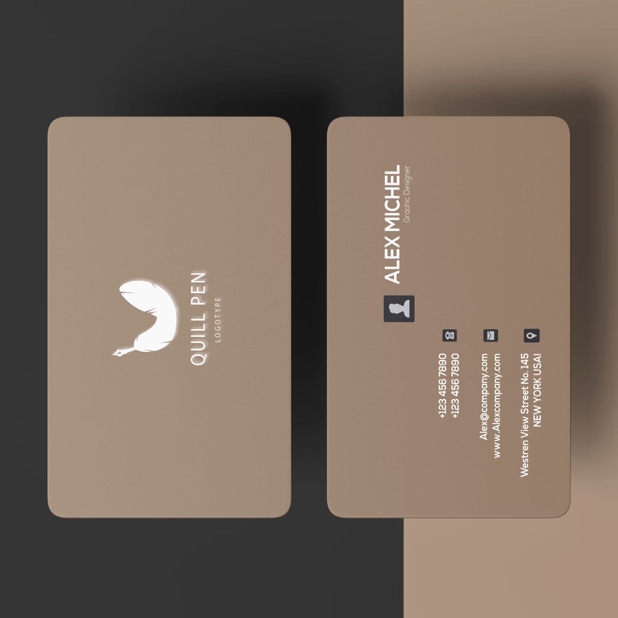 Business Card Branding Mockup Set 3