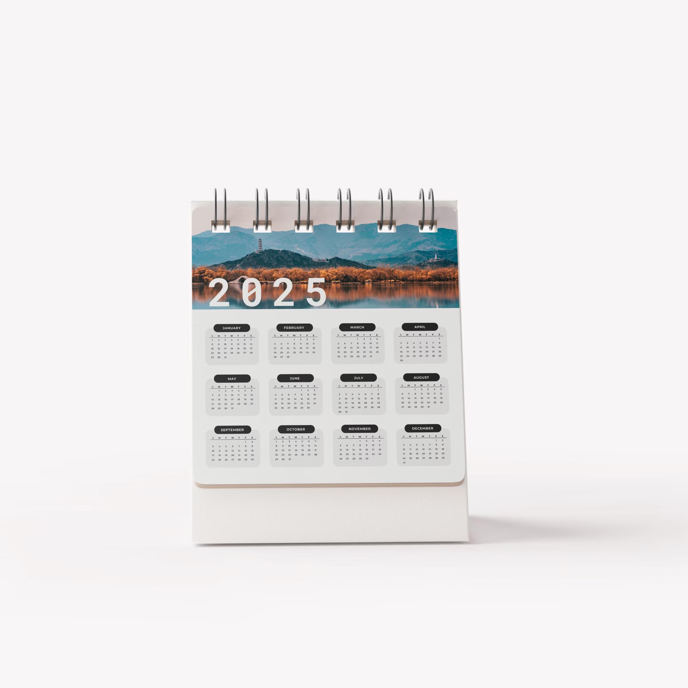 Desk Calendar Mockup 2