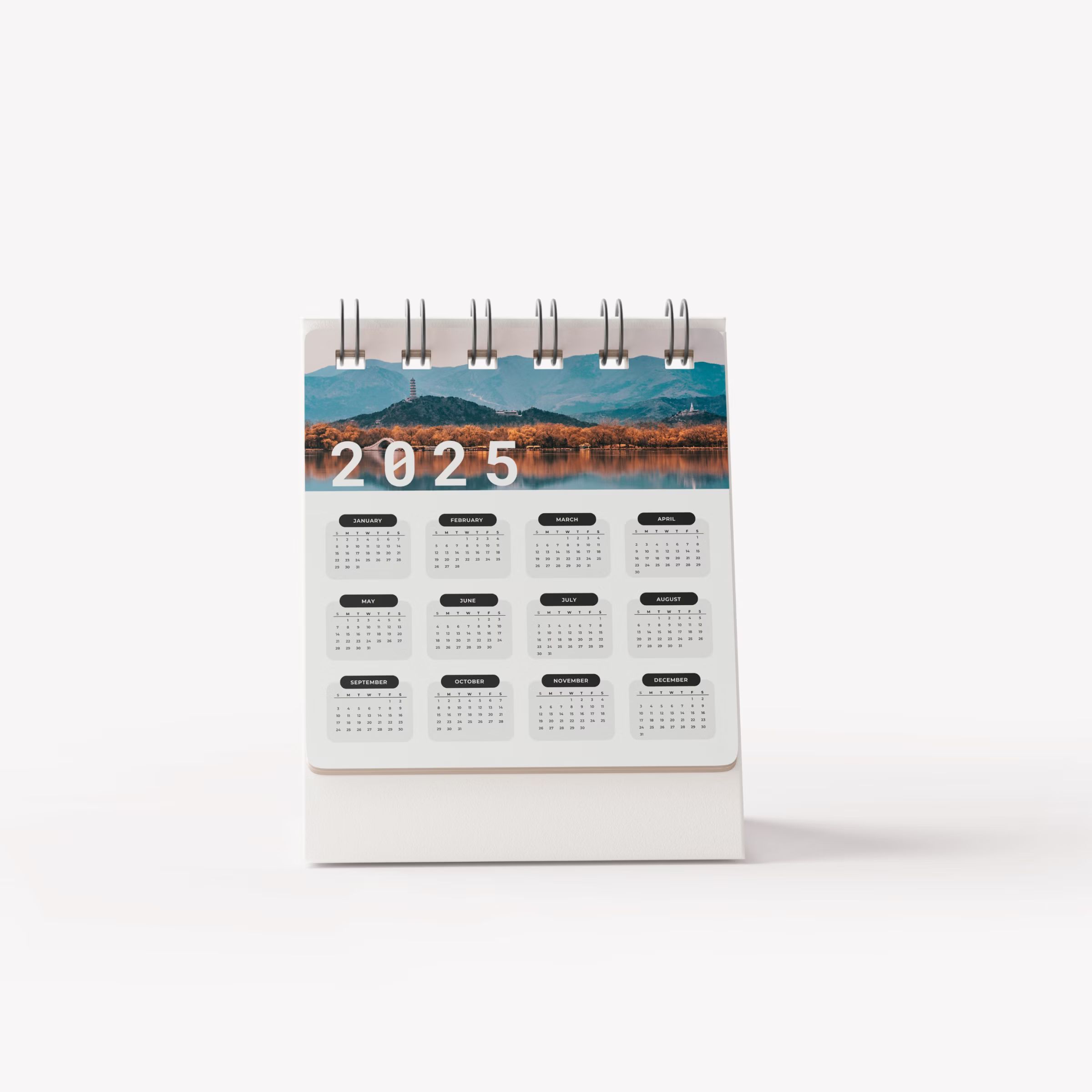 Desk Calendar Mockup 2