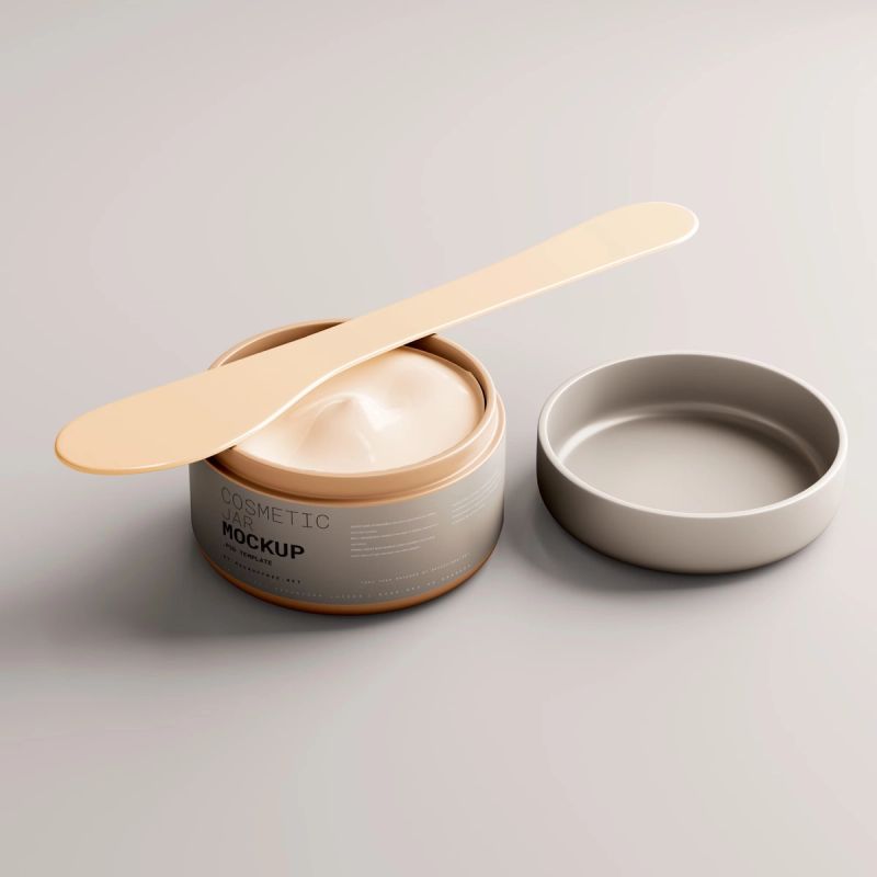 Plastic Cream Jar Mockup 4