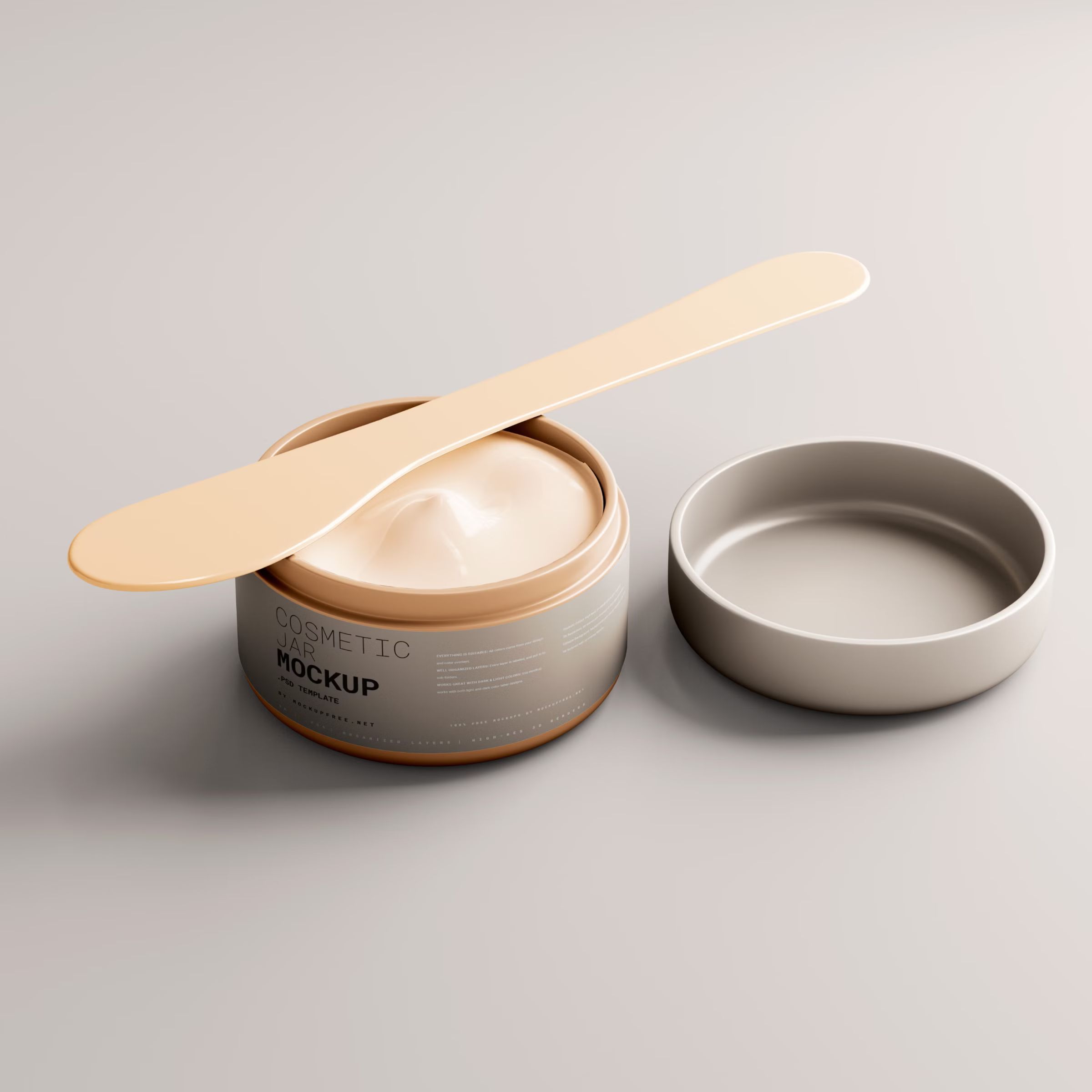 Plastic Cream Jar Mockup 4