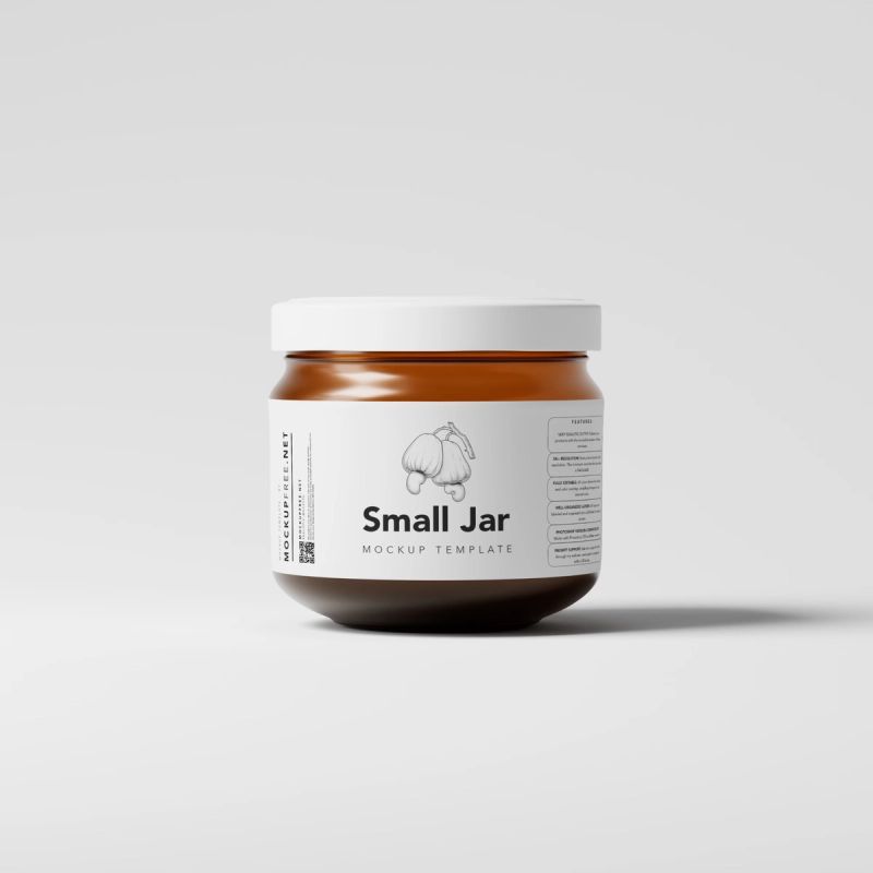 300ml Squat Jar Mockups