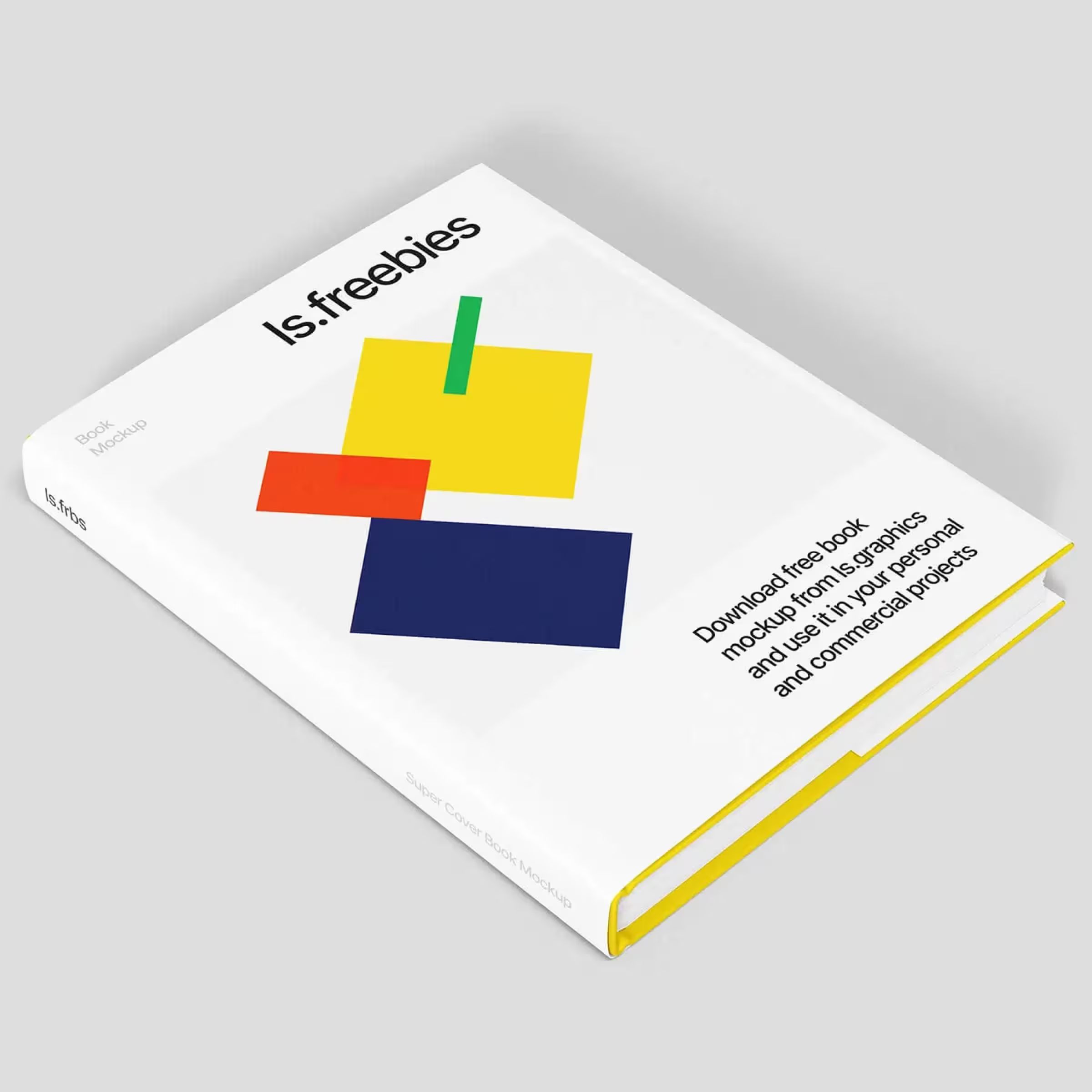 Free Super Cover Book Mockup