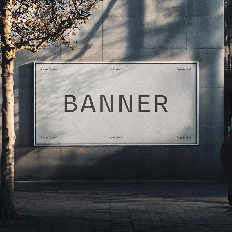 Outdoor City Banner Mockup