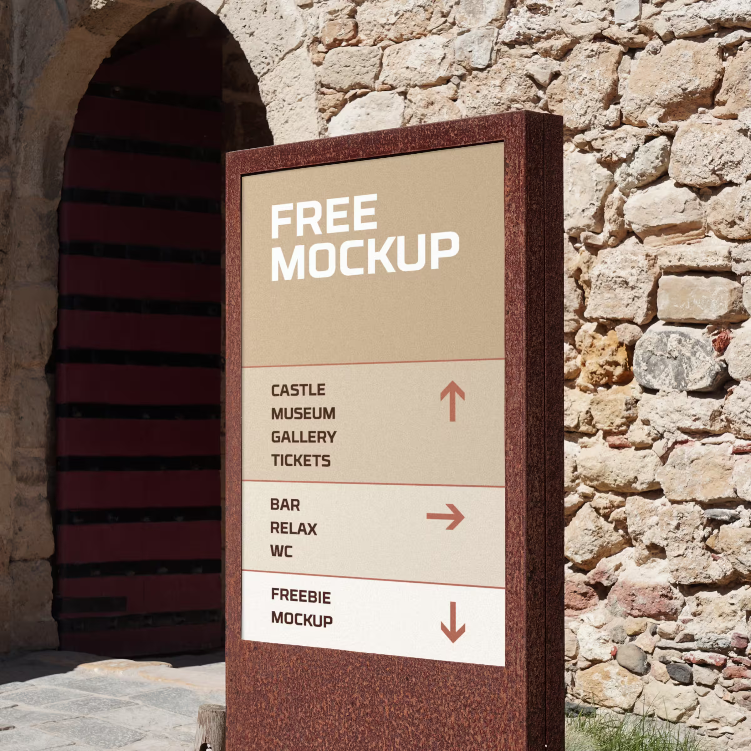 Wayfinding Sign Mockup