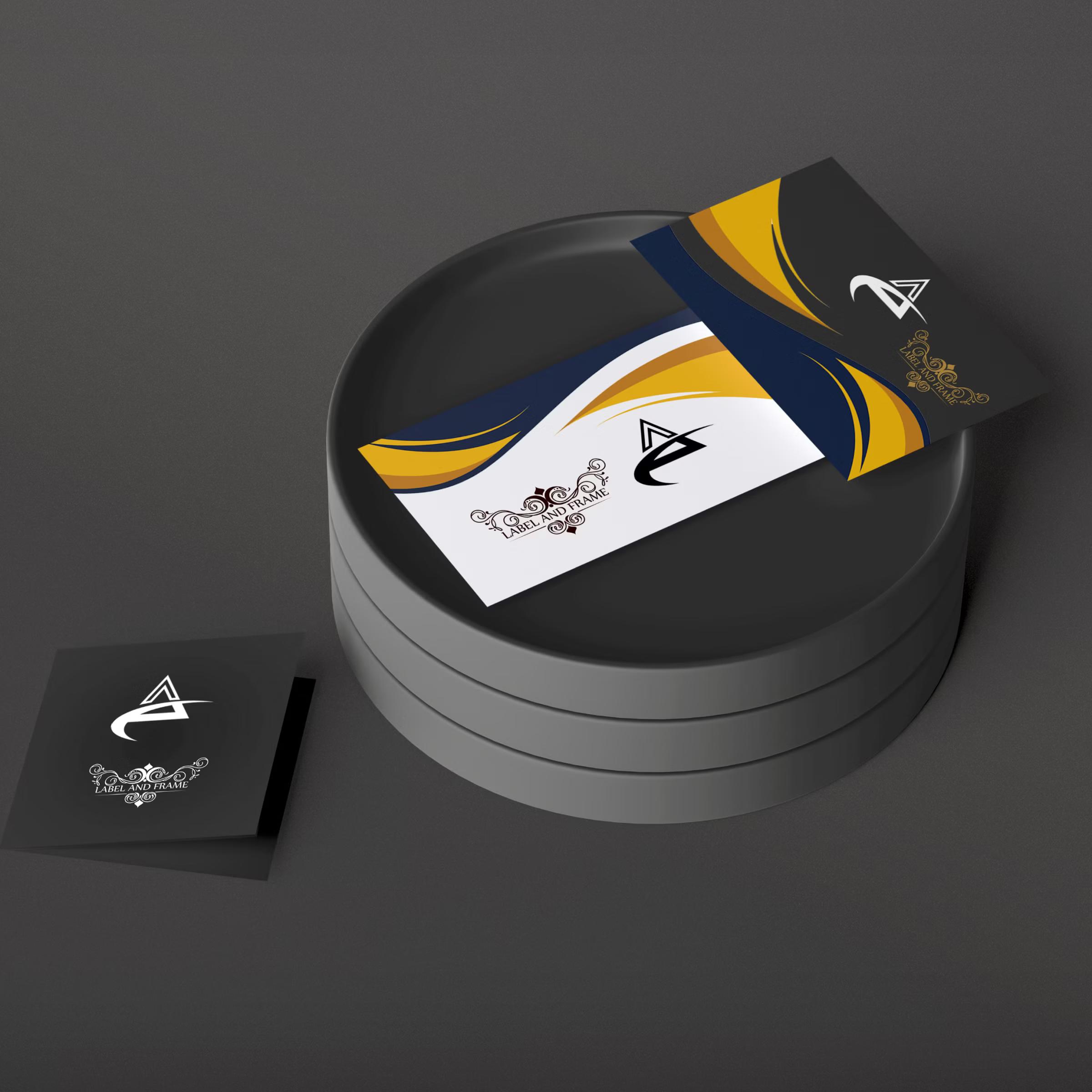 Dark Color Stationery Branding Identity Mockups 6