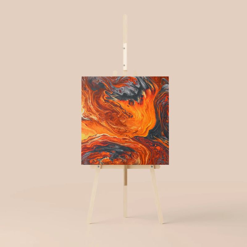 Easel and Canvas Mockup