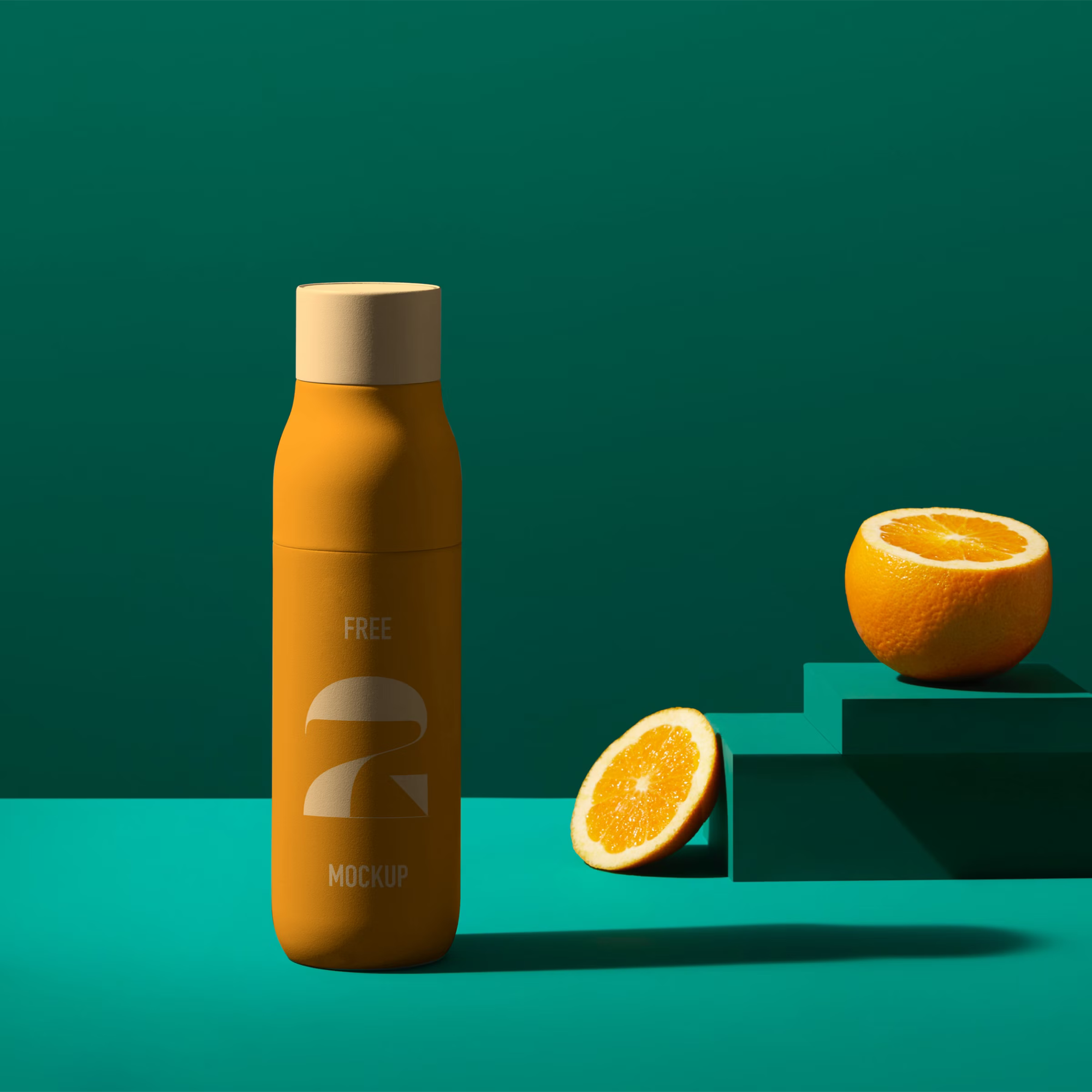 Juice Bottle PSD Mockup