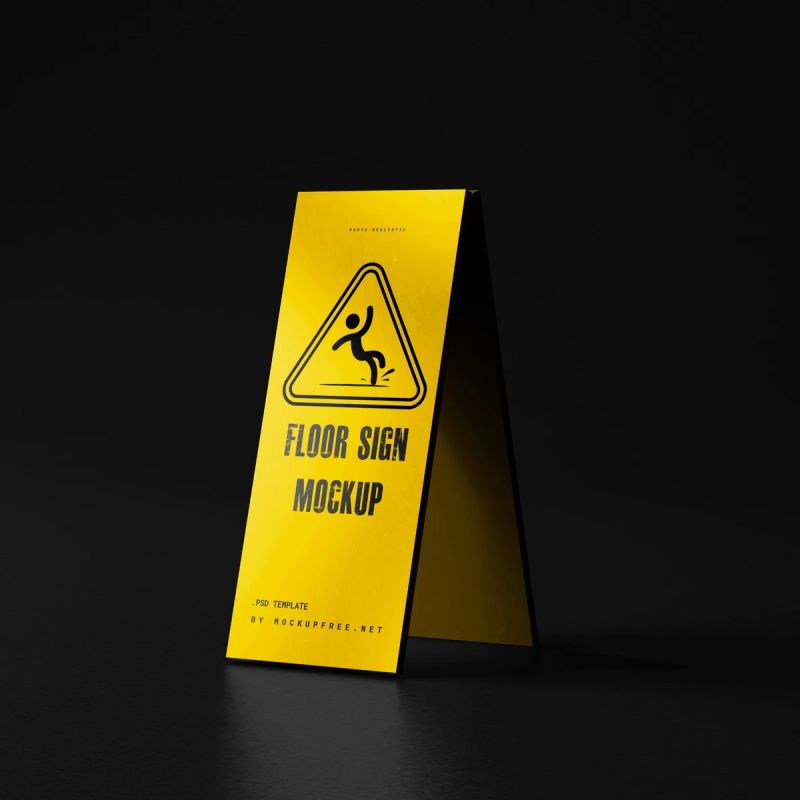 Floor Sign Mockup 2