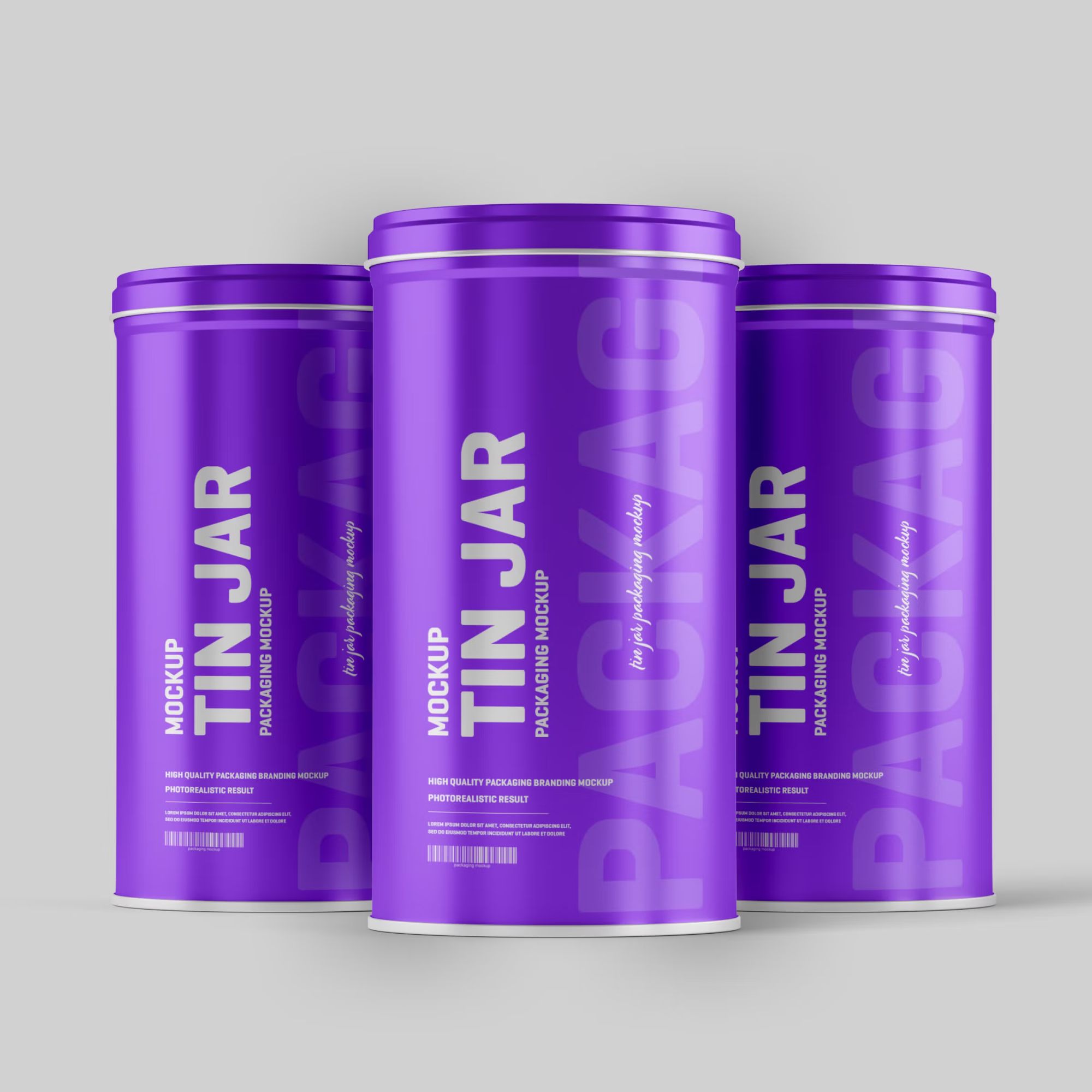 Tin Jar Packaging Mockup 2