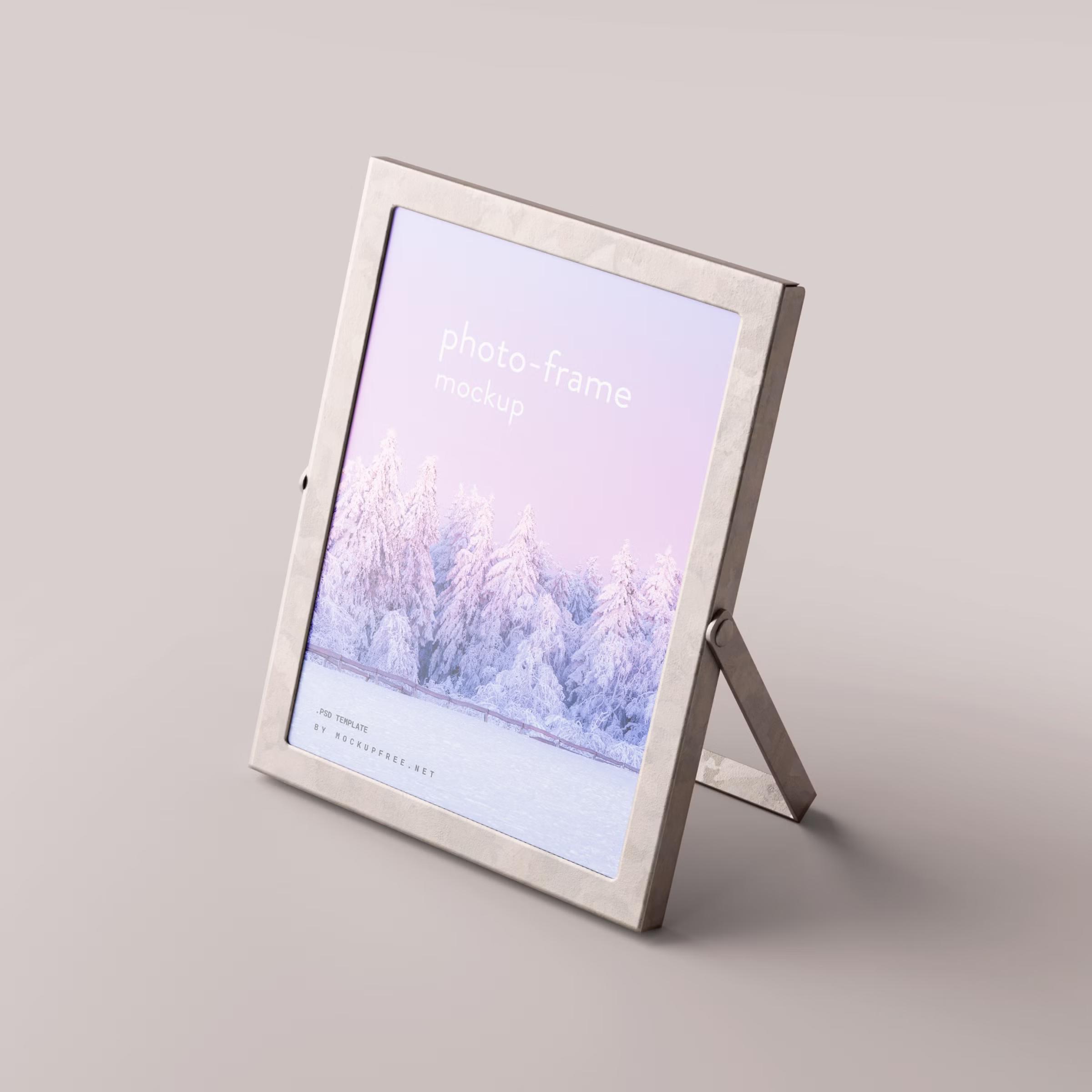 Metal Photo Frame Mockup 2