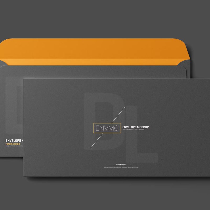 Free DL Envelope Mockup 2