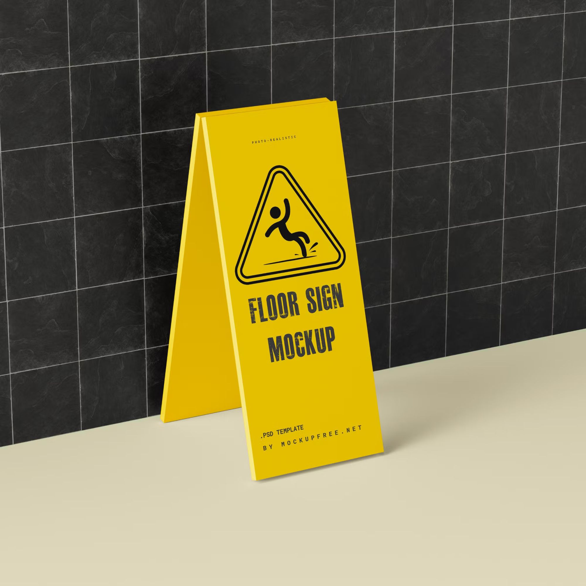 Floor Sign Mockup