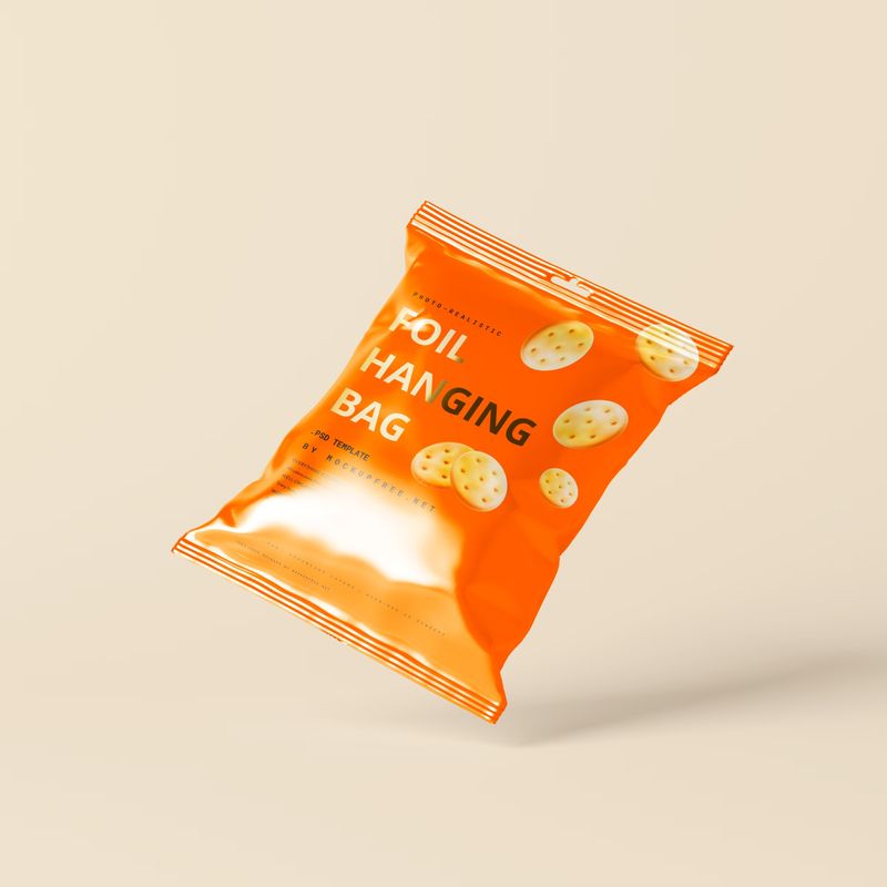 Foil Hanging Bag Mockup 5