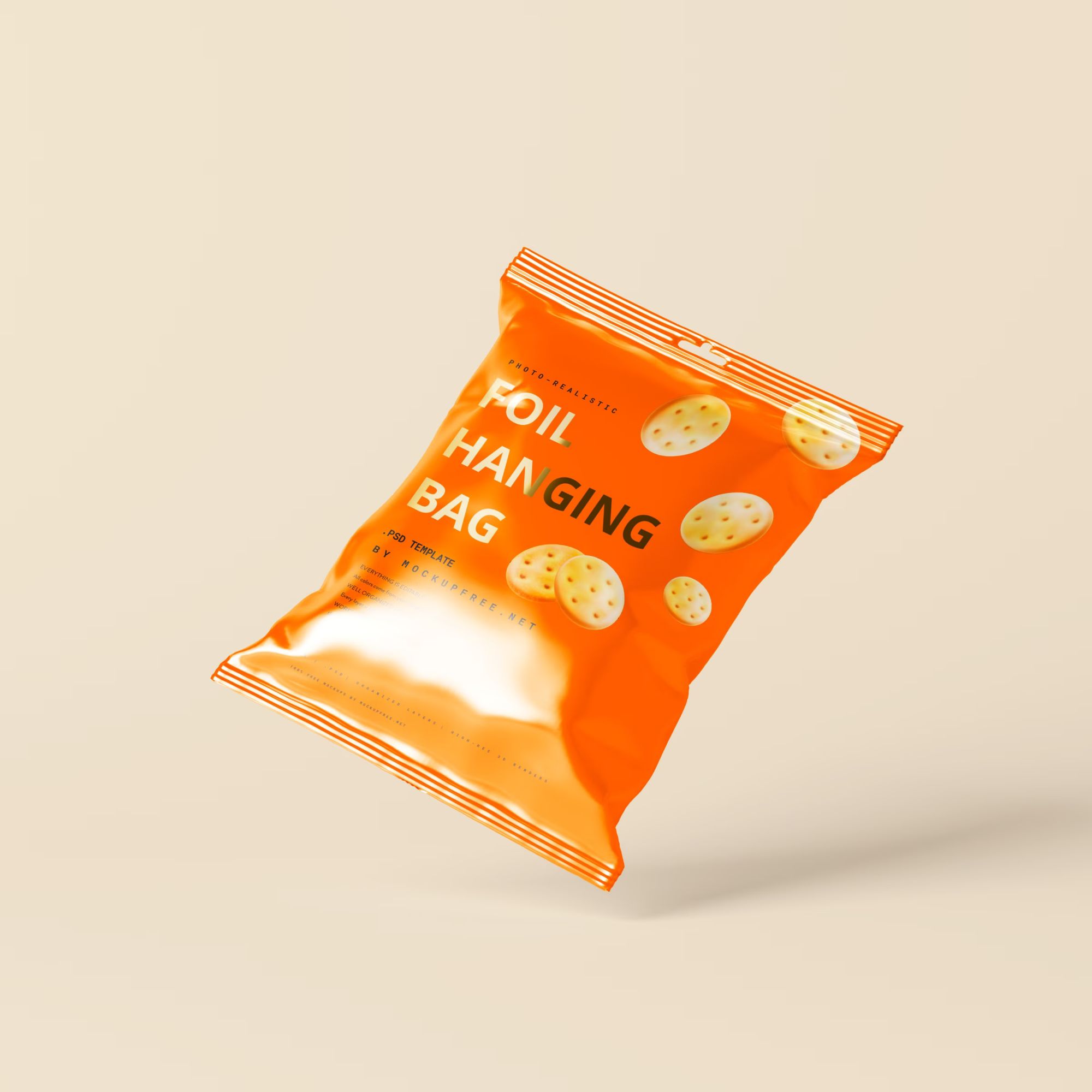 Foil Hanging Bag Mockup 5