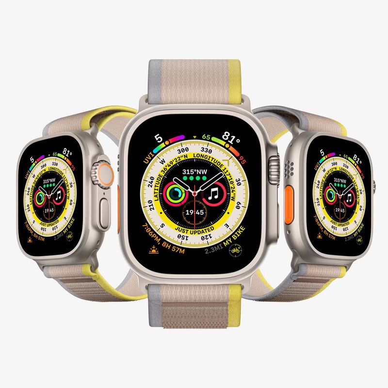 Realistic Apple Watch Ultra Mockup