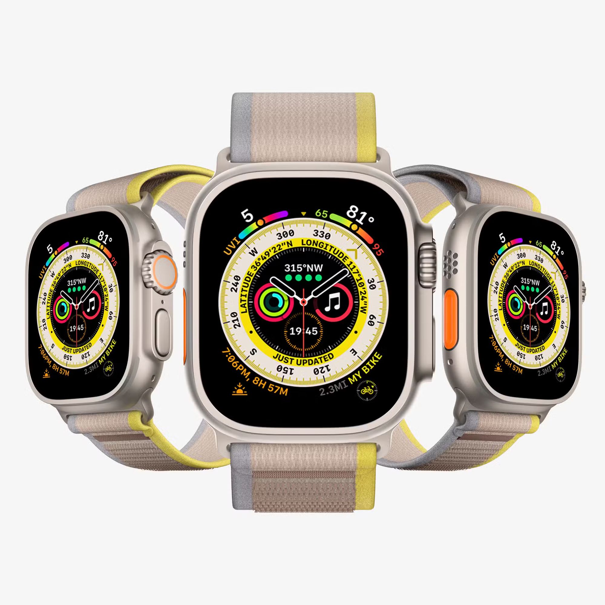 Realistic Apple Watch Ultra Mockup