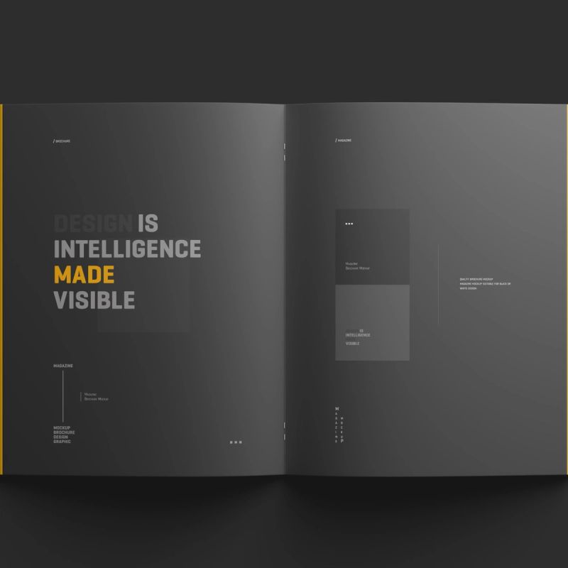Free US Letter PSD Brochure Mockup 4