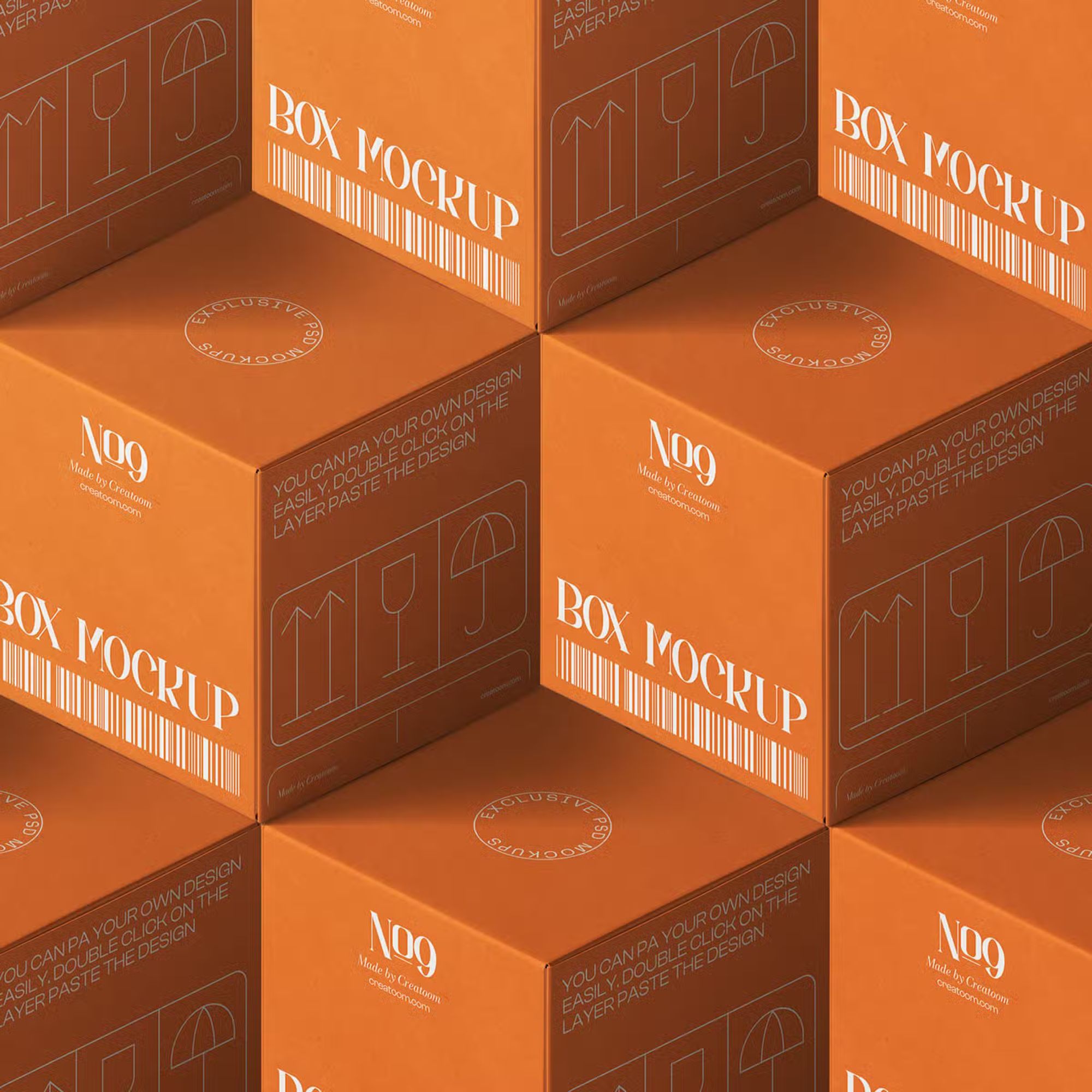 Free Scene With Paper Boxes Isometric