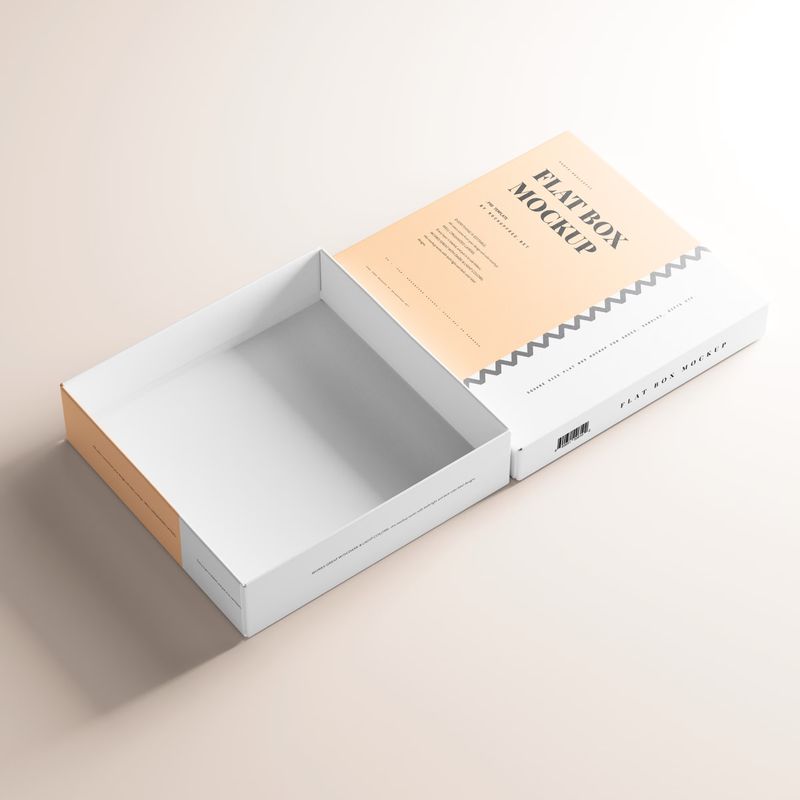 Flat Box Mockup 3