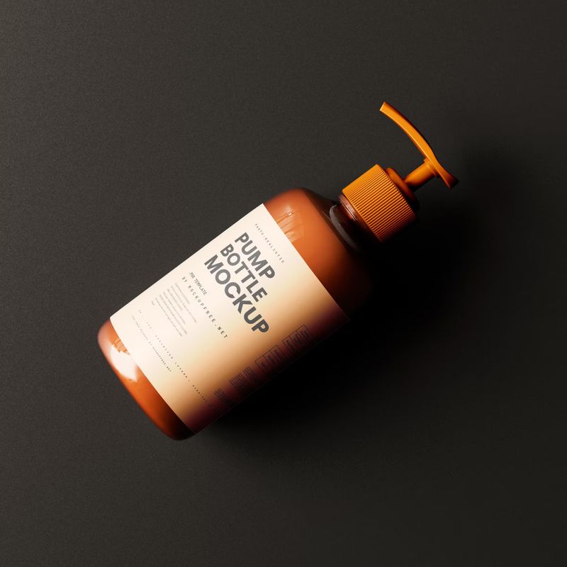 Simple Pump Dispenser Mockup Scenes 4