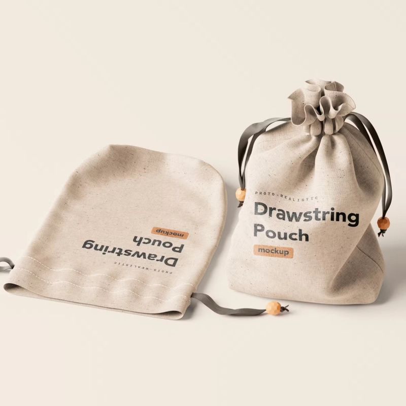 Drawstring Pouch Mockup