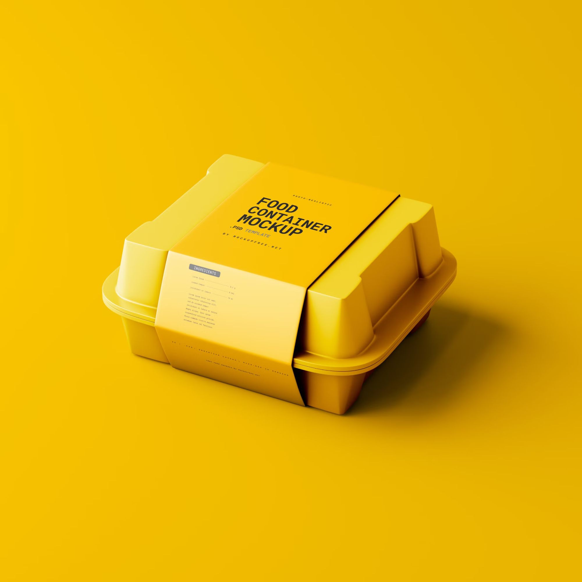 Take Out Food Box Mockup