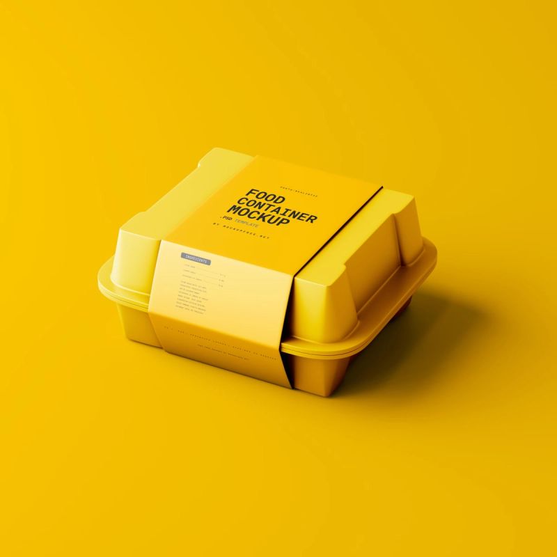 Take Out Food Box Mockup
