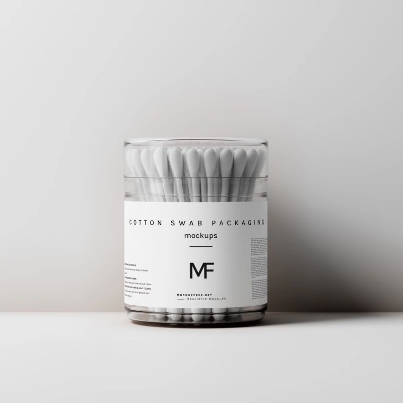 Cotton Swab Packaging Mockups