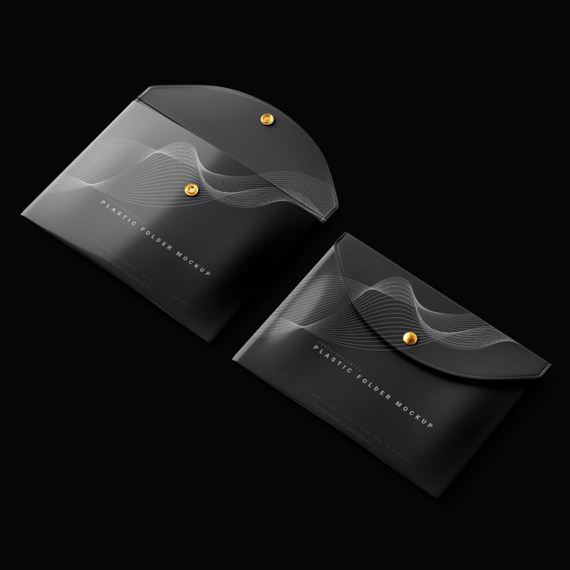 Plastic Folder Mockup