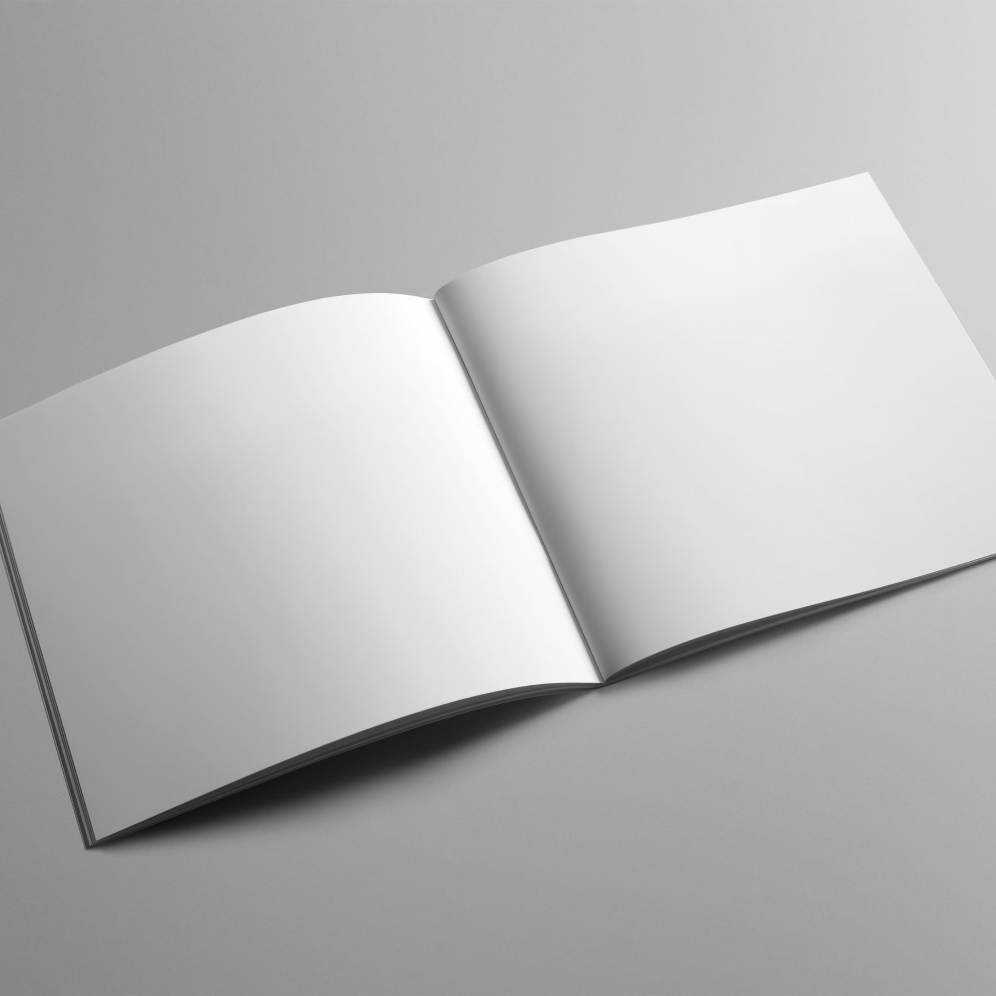 Free Square Brochure Mockup