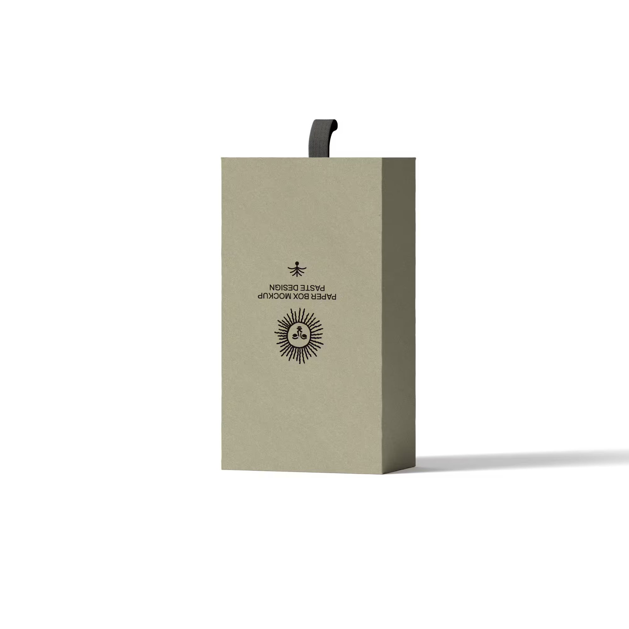 Free Paper Box Mockup V37 Front View