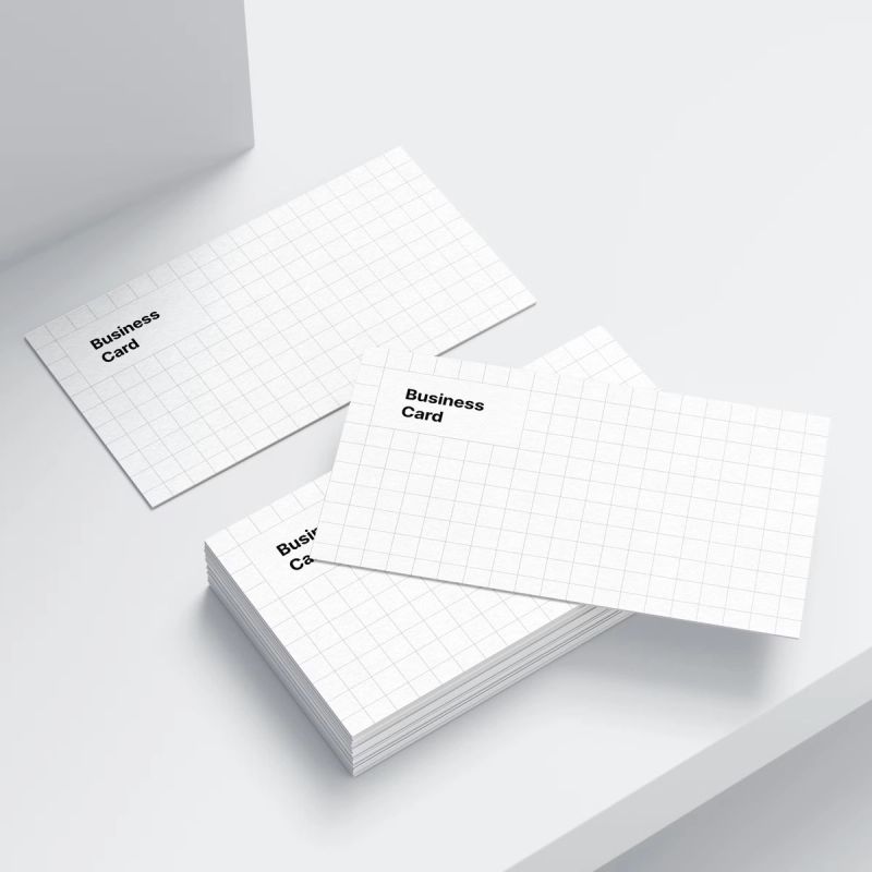 Free Realistic Customizable Business Card Mockup